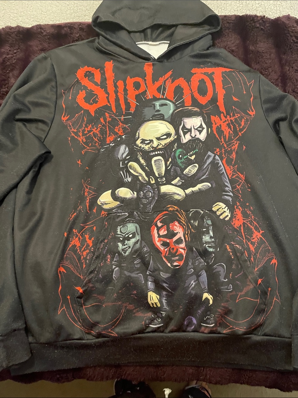 Graphic Black Hoodie Sweatshirt - Men